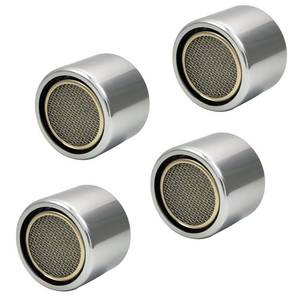 lot 6035 image: TSBSHum Bathroom Sink Aerator,2.2 GPM Faucet Aerator, Made of Solid Brass and Stainless Steel,5564 Inch Female Thread Faucet Replacement with Gasket,For Kitchen and Bathroom,4PCS(Silver)