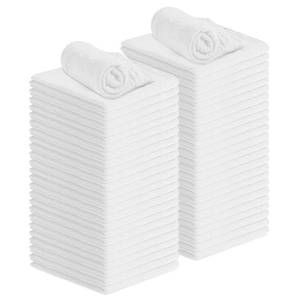 lot 4197 image: Avalon Towels Cotton Shop Rags �� (Pack of 50) Size 12x14 Inches Cleaning Rags �� Absorbent Shop Towels and Multipurpose Cleaning Towels for Automobiles, Industries, Garage and Homes (White)