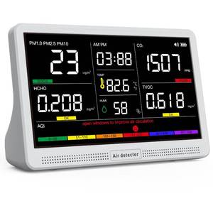 lot 4200 image: 16 in 1 Air Quality Monitor Indoor 7 Wildfire CO2 Monitor, 9 AQI7 Alerts