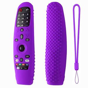 lot 4206 image: Hi Color Silicone Cover for LG AN-MR600AN-MR650  AN-MR18BA  AN-MR19BAAN-MR20GA TV Remote Control Protective Sleeve for LG Magic TV Remote Cover Case(Purple)