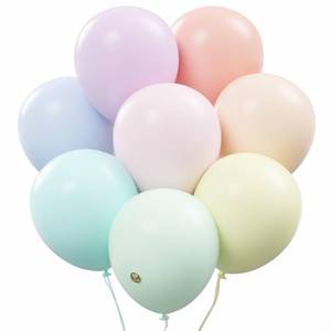 lot 4210 image: AFTERLOON� Biodegradable Natural Rubber Latex Balloons 24 pcs Pastel Assorted 10 Inch, Plastic-Free Alternative Matte Color Durable Thickened Extra Strong Helium Float, ballon Globos Decor De Rainbow
