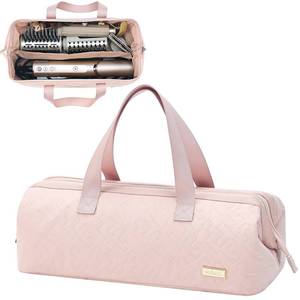 lot 4265 image: NISHEL Hair Tools Travel Bag Dryer Curling Iron Attachment Organizer Case