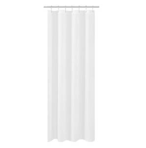 lot 4267 image: N&Y HOME Small Fabric Shower Curtain Liner 36x78 for Long Stall, White