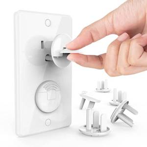 lot 4269 image: Outlet Covers Baby Proofing with Hidden Handle (32 Pack) Child Proof Outlet Plug Covers 3-Prong Baby Proofing Electrical Outlet Cover Safety Power Outlet Protector Child Socket Cap