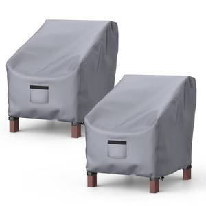 lot 5011 image: BROSYDA 2 Pack Outdoor Patio Chair Covers Waterproof 29Wx30Dx36H, Gray