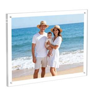 lot 5038 image: HONTUU 11x14 Acrylic Wall Mount Picture Frame Self-adhesive