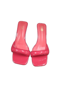 lot 5963 image: DG Womens Red Slide Sandals Model 2288-1 size 42
