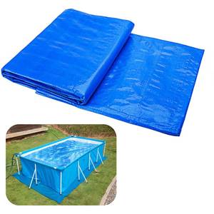 lot 5970 image: codree 11 x 7.8 Ft Swimming Pool Ground Cloths- Rectangular Waterproof PE Swimming Pool Liner Pad for Protect Above Ground Pool Prevents Punctures Pool Tarp