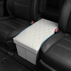 lot 5981 image: JIEREPU Seat Aisle Storage Box for Ford Explorer 6-Passenger Models �� Organizer Rear Seats Passage �� Foldable, Easy Installation, for Ford Explorer ST XLT Accessories 2020 to 2025 (White)