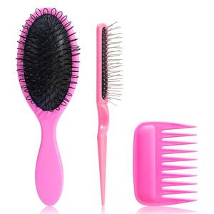 lot 6002 image: SIMPOR 3 PCS Wig Brush Comb Set, Hair Wig Comb Set for Synthetic, Professional Extension Loop Brush 3 Row Wire Brushes for Human and Synthetic Hair