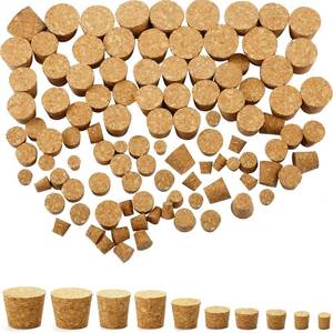 lot 6004 image: Jetec 100 Pack Assorted Cork Stoppers for Wine Bottle Crafts Home Decor