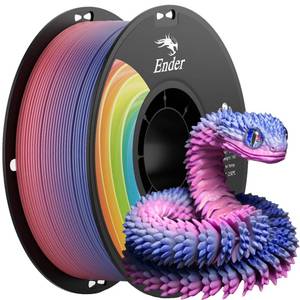 lot 6014 image: Creality 3D Printer Filament 1.75mm, Rainbow Upgrade PLA Filament Strong Toughness No-Tangling Vacuum Packaging 3D Printing Filament Fit Most 3D Printers, 1kg Spool, Accuracy - 0.02mm, Multi-Color