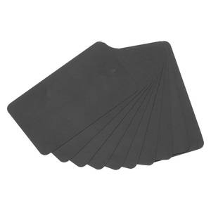 lot 6019 image: PATIKIL Waterproof Blank Shipping Tags 3 x 1.6, 50 Pcs Plastic Price Hang Labels Tags with Hole for Luggage Labeling Clothing Marking Identification, Black