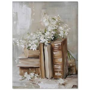 lot 6021 image: Victorian Antique Book Posters Light Academia Botanical Floral Wall Art Vintage Preppy Aesthetic Oil Painting Prints for Reading Room Library Wall Decor 12X16 inch Unframed