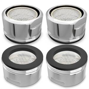 lot 6050 image: 4Pcs Bathroom Faucet Aerator Replacement - 1516 24mm Kitchen Bathroom Sink Attachment High Flow Aerator for Sink Faucet Aerators M24 Male Thread