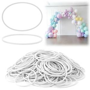 lot 6058 image: LemonRoad 200 Pcs White Rubber Bands for Balloon Arch Elastic Tying Bands
