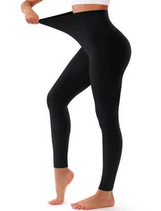 lot 6101 image: Bluemaple High Waisted Leggings for Women - Tummy Control Pants Non See Through Workout Soft Yoga Pants for Running Plus Size xl