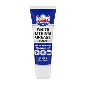 lot 6107 image: Lucas Oil 10533 White Lithium Grease - 8 oz. Squeeze Tube (12 Pack)