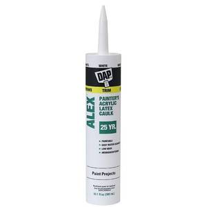 lot 6476 image: DAP Alex Painters Acrylic Latex Caulk, White, 10.1 Oz (7079818670)
