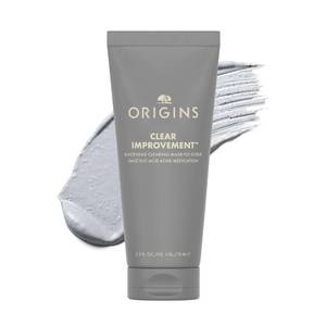 lot 6497 image: Origins Clear Improvement Blackhead Clearing Face Mask & Scrub  Reduces Blackheads  With Salicylic Acid & Bamboo Charcoal, 2.5 Fl Oz