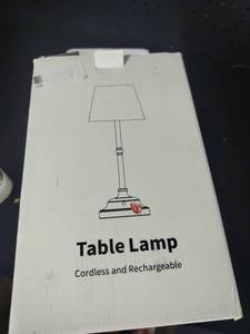 lot 7783 image: Cordless and Rechargeable Table Lamp