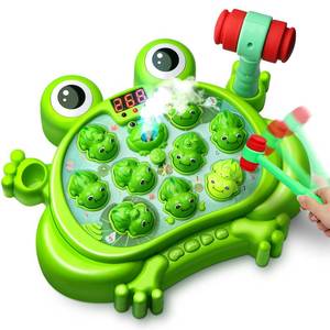 lot 7787 image: HopeRock Toys for 2 3 4 5 Year Old Boy, Whack A Frog Game, Toddler Boy Toy