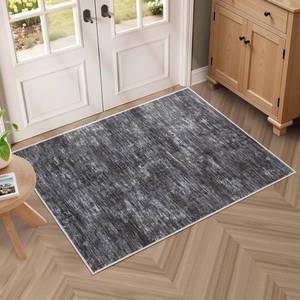 lot 7804 image: RUGSREAL Small Area Rug 2x3 Entryway Mat with Rubber Backing Stain Resistant Throw Carpet Modern Solid Color Bath Mat Contempowary Washable Rug for Living Room Bedroom Dining Room Kitchen, Dark Grey