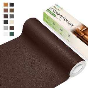 lot 8013 image: TIANLDD Leather Repair Tape,16 x 80 Inches Self Adhesive Leather Repair Patch��Leather Repair Kit for Furniture��Couches,Car Seats,Cabinets,Handbags(Dark Brown-Litchi Grain)