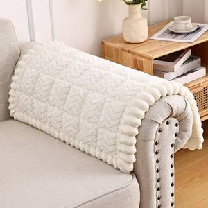 lot 8015 image: Smiry Couch Cover for Dogs, Non Slip Fuzzy Pet Sofa Arm Covers Washable