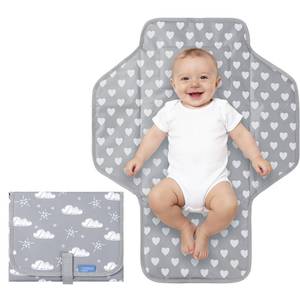 lot 8474 image: Baby Portable Changing Pad Travel - Waterproof Compact Diaper Changing Mat - Lightweight & Foldable Baby Diaper Changer, Newborn Shower Gifts