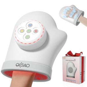 lot 11542 image: Hand Massager with Heat and Compression for Arthritis & Carpal Tunnel,3 Heat Levels, Full Hand & Wrist Coverage, 5 Intensities, 3 Modes, Cordless for Muscle Relief,Relaxation Gifts for Women Men