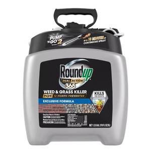 lot 11570 image: Roundup Dual Action 365 Weed & Grass Killer  12 Month Preventer, 1.33 gal.
