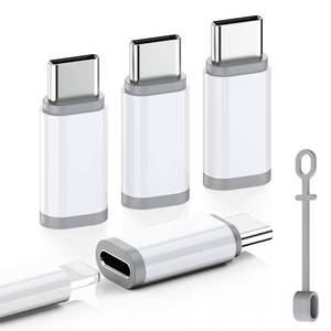 lot 12010 image: LERTOSEN Lightning to USB C Adapter 4 Pack