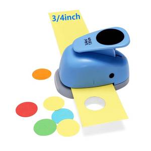 lot 12025 image: Circle Punch, Paper Punch,34 inch Circle Hole Punch Cutters for for Paper Crafts, Cardstock, Gift Wrapping, Scrapbook Tools Cards, Arts Fun Projects, Christmas, Birthday Gifts(Blue).