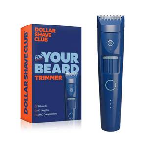 lot 12030 image: Dollar Shave Club  for Your Beard Trimmer  Shower Safe, Easy Length Adjustment Wheel, Short and Long Beards  Adjustable Beard Trimmer, Electric Razor, Electric Shaver for Men (Used)