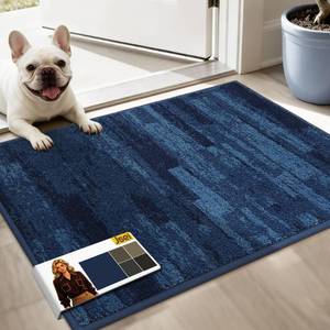 lot 12044 image: JSEI Dirt Trapper Door Mat 20x32, Non-Slip Doormat, Blue