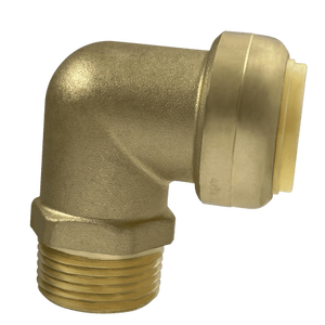 lot 12409 image: 2 Pcs XFITTING Push Fit 1 Inch x 1 Inch Male NPT Elbow  1  Inch Push Fit Male Elbow  27-1-82XX