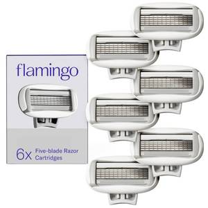 lot 12422 image: Flamingo Womens Original Razor Blade Refill Cartridges - 6 Count