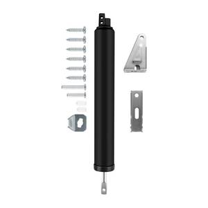 lot 12432 image: Screen and Storm Door Closer Kit, Heavy Duty Pneumatic Screen and Storm Door Closer, Screen and Storm Door Push Button Latch Set Replacement Kit, Adjust Smooth Closing Speed (Black)