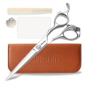 lot 12444 image: Silksnip Hair Cutting Scissors Professional Barber Shears, Hairdresser Scissor Made Of Stainless Steel For Hairdressing Salon and Home Use Extremely Very Sharp Ergonomic Design