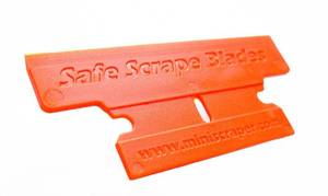 lot 12450 image: MINISCRAPER� Plastic Razor Blades,T-2 Blade 50% Wider 20 Pack