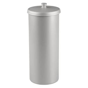 lot 19753 image: iDesign Freestanding Bathroom Toilet Paper Storage Holder, Silver (NO LID)