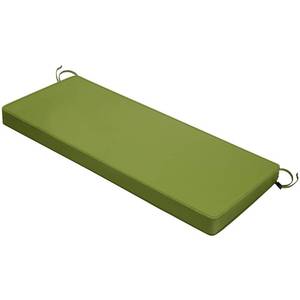 lot 19762 image: Mrsenloi Outdoor Bench Cushion, 48 x 18 x 3 in, Beige, 28D Foam