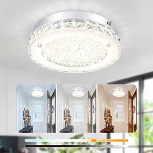 lot 19770 image: DHK wot Crystal Ceiling Light Fixture Flush Mount LED Modern Ceiling Light