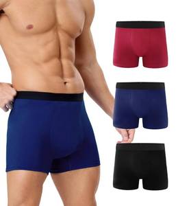 lot 20340 image: YESWEL Mens Incontinence Underwear, Leak Proof Washable Reusable Cotton Boxer Brief, Heavy Flow Bladder Leak 3 Pack (Multicolor, Large)