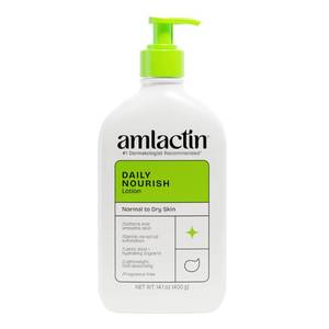lot 20358 image: AmLactin Daily Nourish Body Lotion, 12% Lactic Acid, 14.1 oz (Broken Pump)