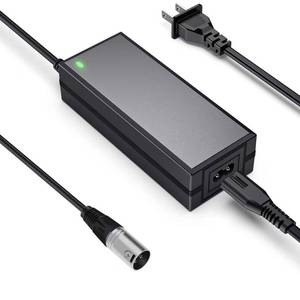 lot 20380 image: 24V 2A Electric Scooter Battery Charger, Suitable for Go Go Elite Traveler, Pride Mobility, Jazzy Electric Chair Battery, and Plus Ezip Mountain Trailz 3-pin XLP Scooter Charger