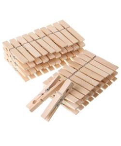 lot 20390 image: Mr. Pen- Large Wooden Clothes Pins, 2.9 Inch, 50 Pack