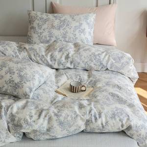 lot 20416 image: HighBuy Boho Floral Girls Duvet Cover Twin XL 100% Cotton Chic Floral Bedding Duvet Cover Twin XL Lightweight Soft Aesthetic Garden Flower Bedding Set Comforter Cover with 2 Pillowcases