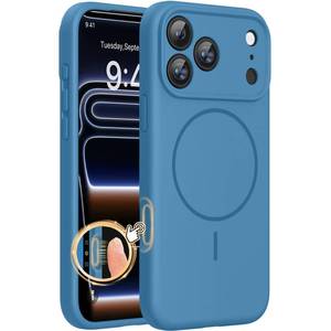 lot 20490 image: Miracase Magnetic for iPhone 17 Pro Case, Silicone, Capri Blue